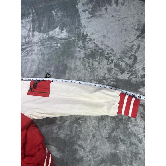 Akoo Academy Varsity Jacket Men’s Size L Hip Hop Streetwear Big Logo Spellout - Picture 6 of 8